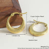 Wholesale Women's Stainless Steel Geometric Exaggerated Metal Earrings With Electroplating