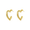 Wholesale Women's Stainless Steel Geometric Fashion Earrings With Electroplating Treatment
