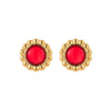 Wholesale Women's Stainless Steel Geometric Fashion Ol Style Electroplated Imitation Agate Earrings