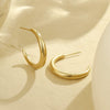 Wholesale Women's Stainless Steel Geometric Fashion Retro Earrings With Electroplating