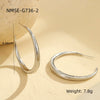 Wholesale Women's Stainless Steel Geometric Fashion Retro Earrings With Electroplating
