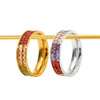 Wholesale Women's Stainless Steel Geometric Fashion Ring With Electroplating Treatment