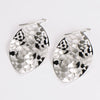 Wholesale Women's Stainless Steel Geometric Flower Hollow Design Earrings