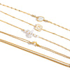 Wholesale Women's Stainless Steel Geometric French Retro Electroplated Bracelet Jewelry With White Zirconium
