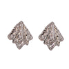 Wholesale Women's Stainless Steel Geometric Hammered Polished Exaggerated Earrings