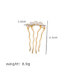 Wholesale Women's Stainless Steel Geometric Handmade Ushaped Pearl Hairpin
