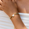 Wholesale Women's Stainless Steel Geometric Heart Electroplated Bracelet Jewelry