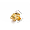 Wholesale Women's Stainless Steel Geometric Heart Shape 18K Gold Inlaid Ring