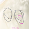 Wholesale Women's Stainless Steel Geometric Heartshaped Hoop Earrings Electroplated