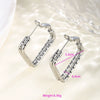 Wholesale Women's Stainless Steel Geometric Heartshaped Hoop Earrings Electroplated