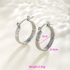 Wholesale Women's Stainless Steel Geometric Heartshaped Hoop Earrings Electroplated