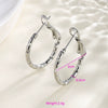 Wholesale Women's Stainless Steel Geometric Heartshaped Hoop Earrings Electroplated