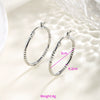 Wholesale Women's Stainless Steel Geometric Heartshaped Hoop Earrings Electroplated