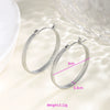Wholesale Women's Stainless Steel Geometric Heartshaped Hoop Earrings Electroplated