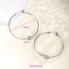 Wholesale Women's Stainless Steel Geometric Heartshaped Hoop Earrings Electroplated
