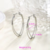 Wholesale Women's Stainless Steel Geometric Heartshaped Hoop Earrings Electroplated