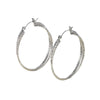 Wholesale Women's Stainless Steel Geometric Heartshaped Hoop Earrings Electroplated