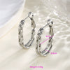 Wholesale Women's Stainless Steel Geometric Heartshaped Hoop Earrings Electroplated