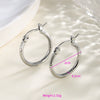 Wholesale Women's Stainless Steel Geometric Heartshaped Hoop Earrings Electroplated