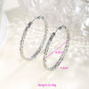 Wholesale Women's Stainless Steel Geometric Heartshaped Hoop Earrings Electroplated