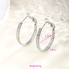 Wholesale Women's Stainless Steel Geometric Heartshaped Hoop Earrings Electroplated