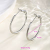 Wholesale Women's Stainless Steel Geometric Heartshaped Hoop Earrings Electroplated