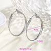 Wholesale Women's Stainless Steel Geometric Heartshaped Hoop Earrings Electroplated