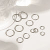 Wholesale Women's Stainless Steel Geometric Highpolish Electroplated Hoop Earrings