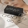 Wholesale Women's Stainless Steel Geometric Highpolish Electroplated Hoop Earrings