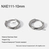 Wholesale Women's Stainless Steel Geometric Highpolish Electroplated Hoop Earrings
