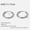 Wholesale Women's Stainless Steel Geometric Highpolish Electroplated Hoop Earrings