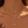 Wholesale Women's Stainless Steel Geometric Inlaid Zircon Electroplated Clavicle Multi Layer Necklace