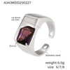 Wholesale Women's Stainless Steel Geometric Inlaid Zircon Finger Ring With Electroplating And Light Luxury Style