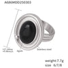 Wholesale Women's Stainless Steel Geometric Inlaid Zircon Finger Ring With Electroplating And Light Luxury Style