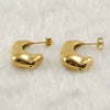 Wholesale Women's Stainless Steel Geometric Irregular Electroplated Earrings