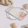 Wholesale Women's Stainless Steel Geometric Jewelry With White Shell Rice Beads Electroplated And Minimalist Style