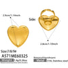 Wholesale Women's Stainless Steel Geometric Light Luxury Style Electroplated Index Finger Ring Set