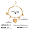 Wholesale Women's Stainless Steel Geometric Love Photo Box Pendant Bracelet With Electroplating Design