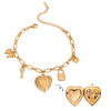 Wholesale Women's Stainless Steel Geometric Love Photo Box Pendant Bracelet With Electroplating Design