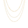 Wholesale Women's Stainless Steel Geometric Multilayer Laminated Chain Necklace With Electroplating Fashion Ol Style