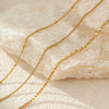 Wholesale Women's Stainless Steel Geometric Multilayer Laminated Chain Necklace With Electroplating Fashion Ol Style