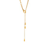 Wholesale Women's 316L Stainless Steel Geometric Multilayer Water Drop Chain Jewelry Electroplated 18K Gold