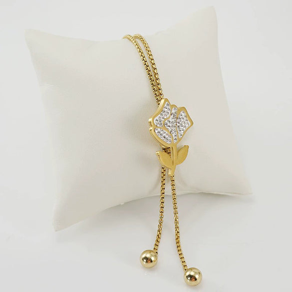 Wholesale Women's Stainless Steel Geometric Necklace Electroplated Style Square Pearl Chain