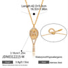 Wholesale Women's Stainless Steel Geometric Necklace With Pvd Furnace Vacuum Real Gold Plating