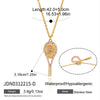 Wholesale Women's Stainless Steel Geometric Necklace With Pvd Furnace Vacuum Real Gold Plating