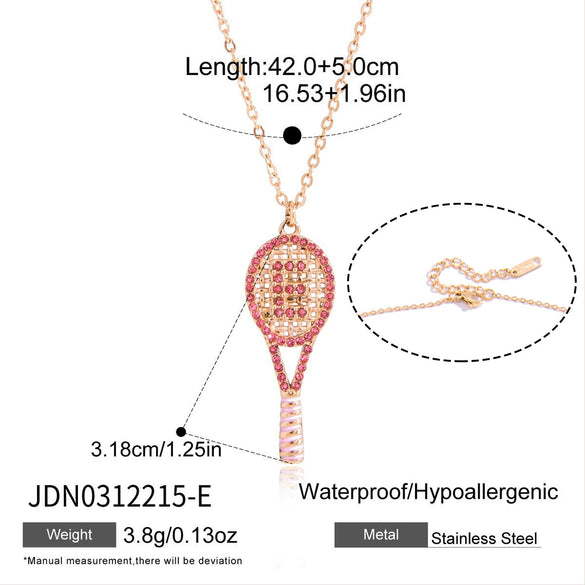 Wholesale Women's Stainless Steel Geometric Necklace With Pvd Furnace Vacuum Real Gold Plating
