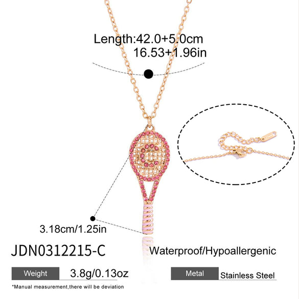 Wholesale Women's Stainless Steel Geometric Necklace With Pvd Furnace Vacuum Real Gold Plating