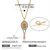Wholesale Women's Stainless Steel Geometric Necklace With Pvd Furnace Vacuum Real Gold Plating