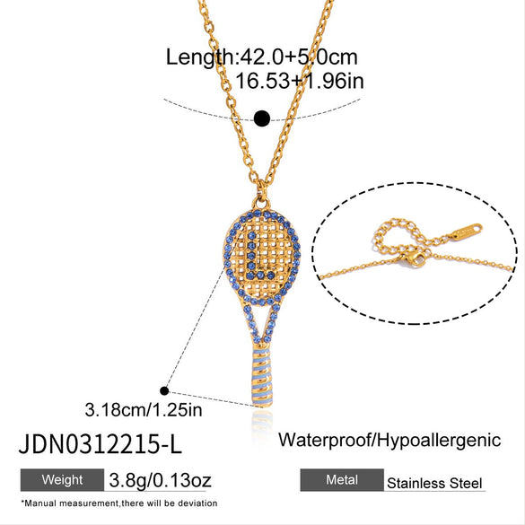 Wholesale Women's Stainless Steel Geometric Necklace With Pvd Furnace Vacuum Real Gold Plating