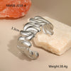 Wholesale Women's Stainless Steel Geometric Open Bracelet With Electroplating Design